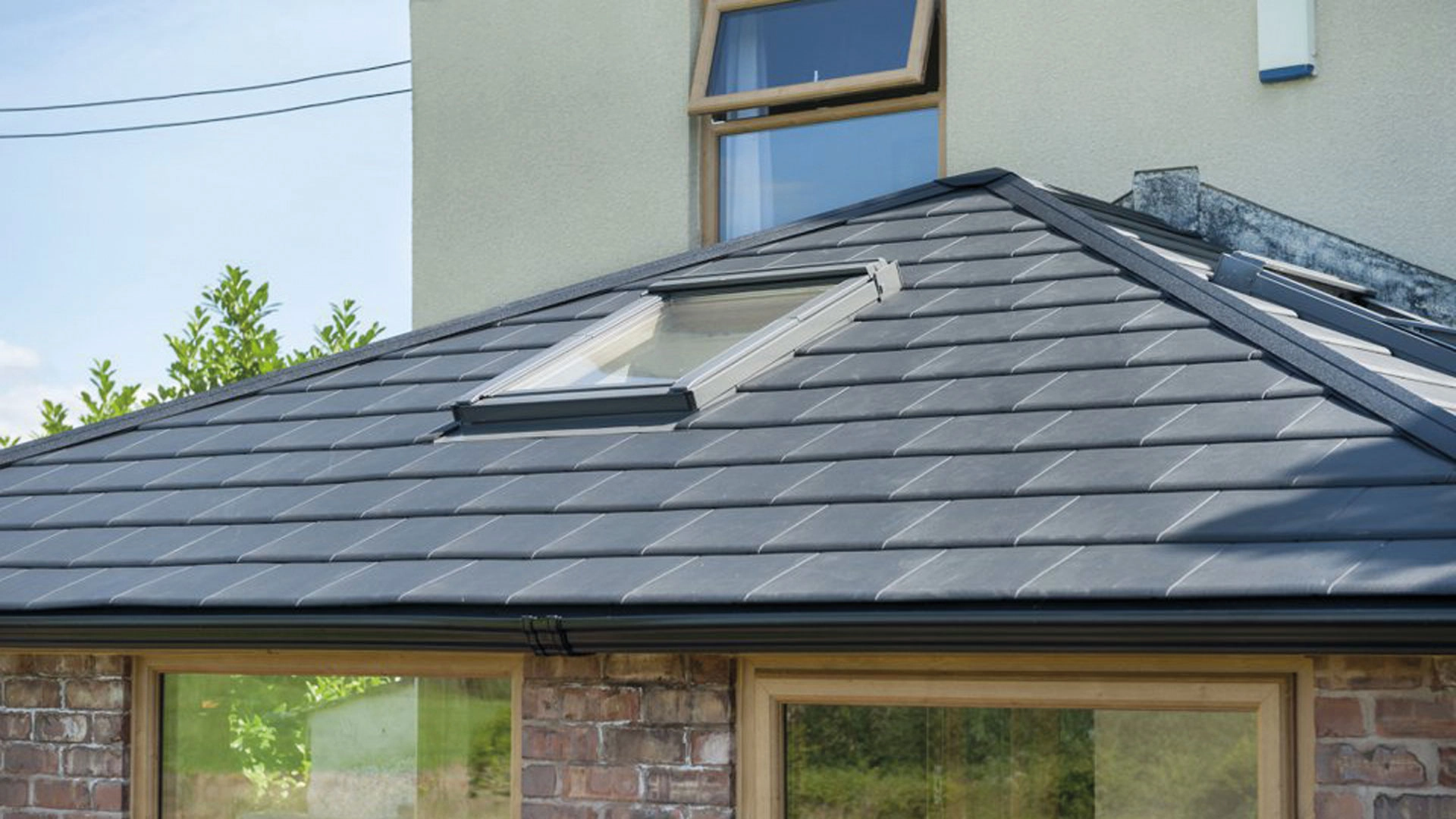tiled-effect-roof-close-up-on-a-single-roof-skylight-fitted-by-allglass-in-yeovil